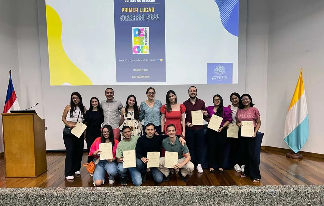 Programa de Derecho brindó acto conmemorativo a estudiantes destacados en las pruebas Saber Pro