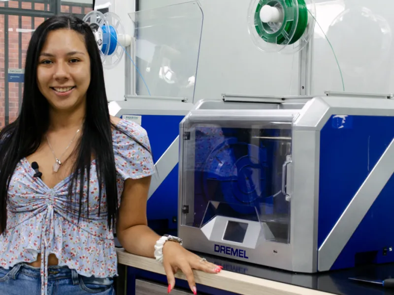 María Alejandra Ortiz, estudiante de Ingeniería Electrónica